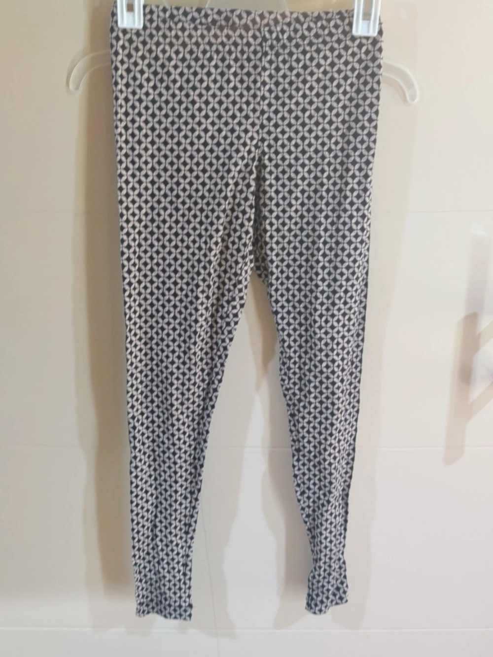 Old Navy Fitted Leggings Size XS Extra Small Blue And Off White NEW